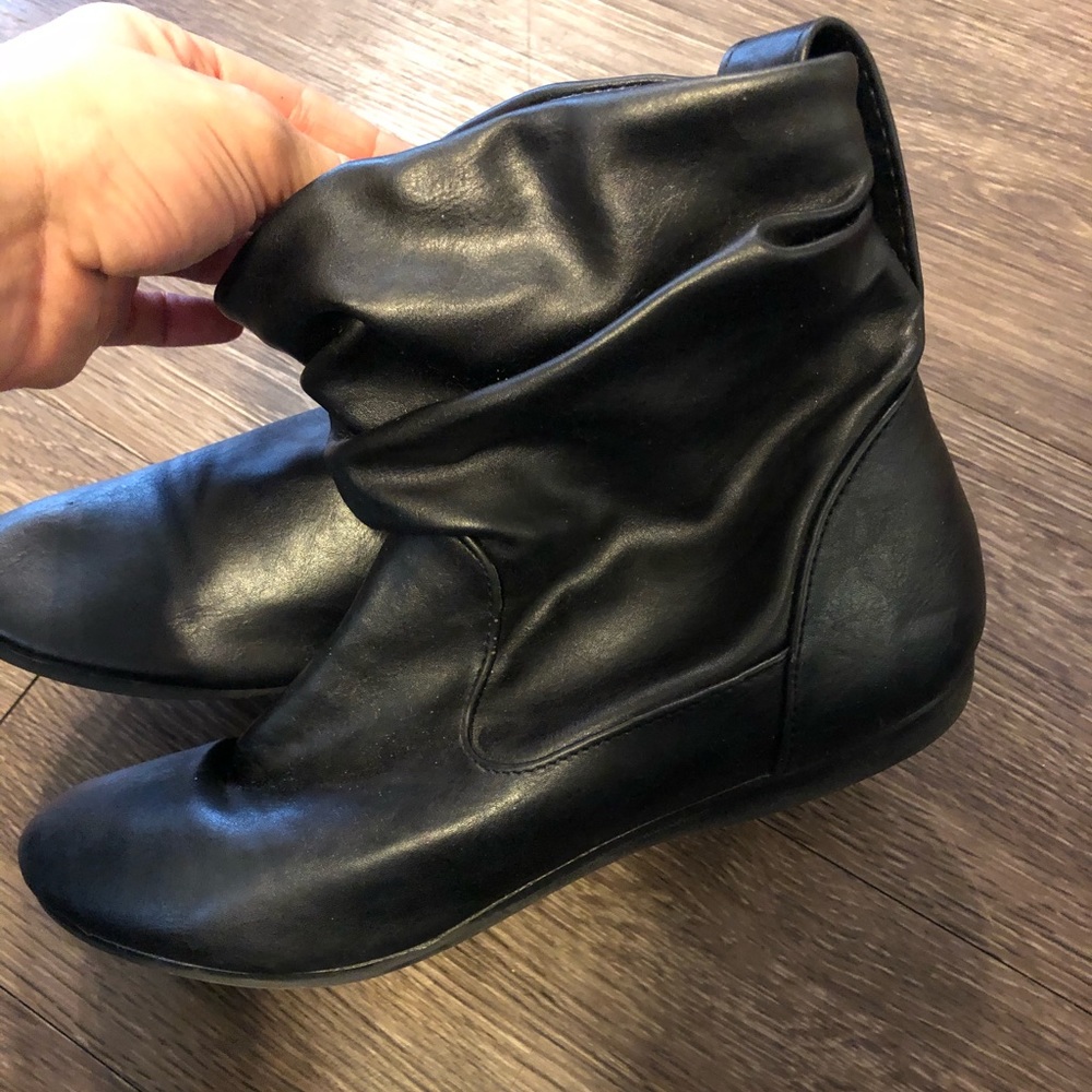 Leather booties